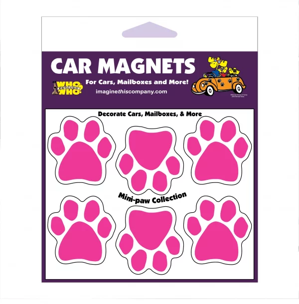 Pink Mini Paws Magnets