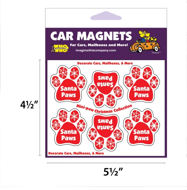 Santa Paws Mini Paws Magnets - Image 2