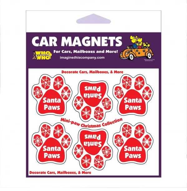 Santa Paws Mini Paws Magnets