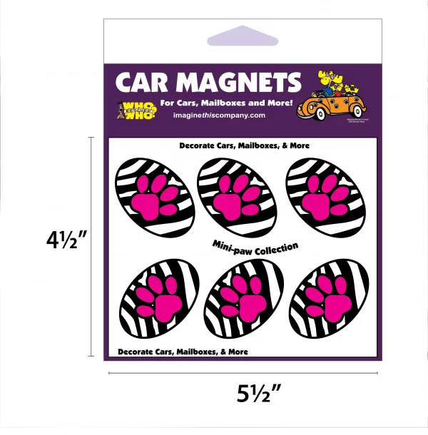Zebra Paws Mini Paws Magnets - Image 2