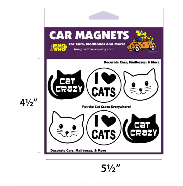 Cat Shapes Mini Paws Magnets - Image 2