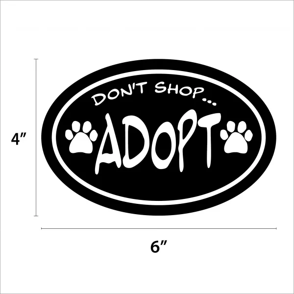 Don’t Shop Adopt Oval Magnet - Image 2