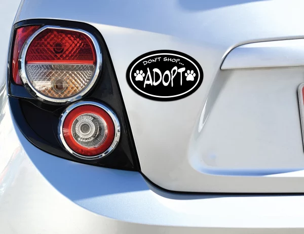 Don’t Shop Adopt Oval Magnet - Image 3