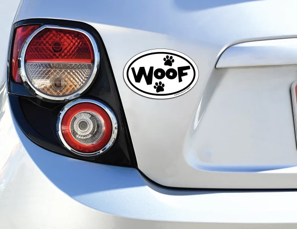 Woof Oval Magnet - Image 3