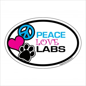 Peace Love Labs Oval Magnet