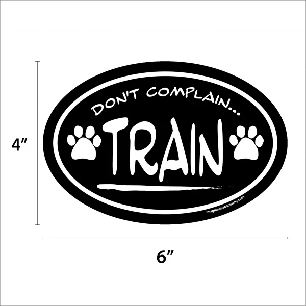 Don't Complain Train Oval Magnet - Image 2
