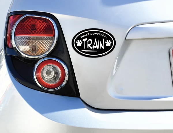 Don't Complain Train Oval Magnet - Image 3