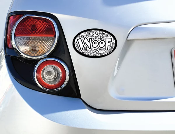 Crazy Woof Oval Magnet - Image 3