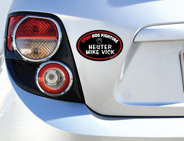 Neuter Mike Vick Oval Magnet - Image 3