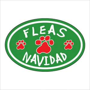 Fleas Navidad Oval Magnet