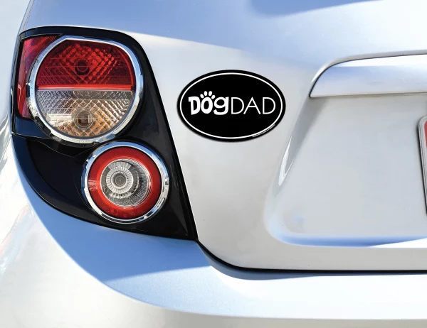 Dog Dad Oval Magnet - Image 3