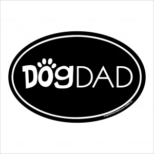Dog Dad Oval Magnet