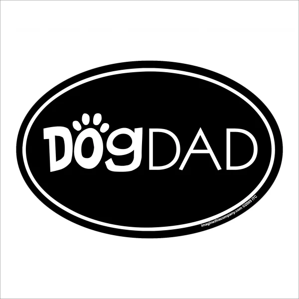 Dog Dad Oval Magnet
