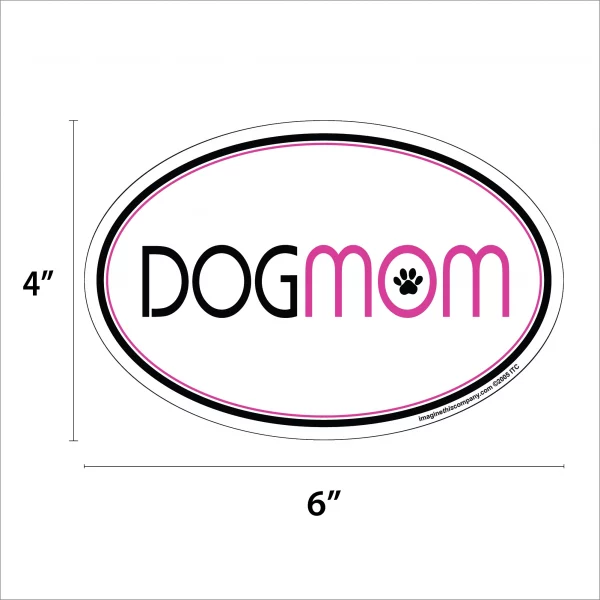 Dog Mom Oval Magnet - Image 2