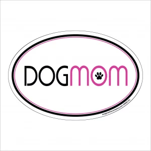 Dog Mom Oval Magnet
