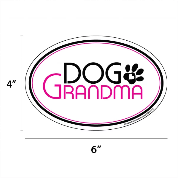 Dog Grandma Oval Magnet - Image 2