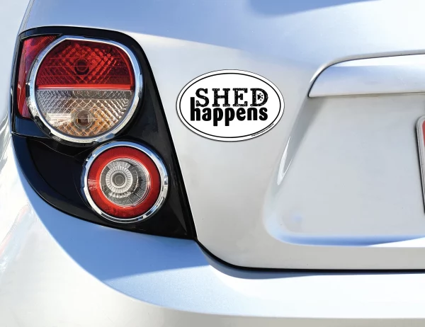 Shed Happens Oval Magnet - Image 3