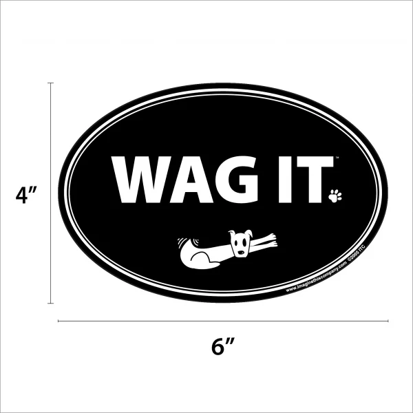 Wag It Oval Magnet - Image 2