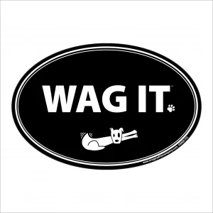 Wag It Oval Magnet