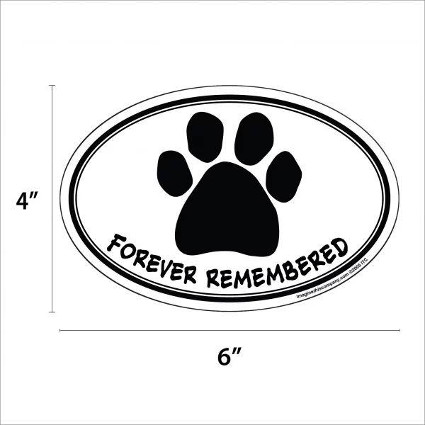 Forever Remembered Oval Magnet - Image 2
