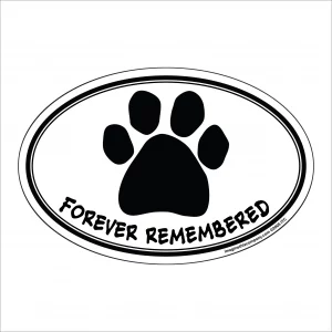 Forever Remembered Oval Magnet