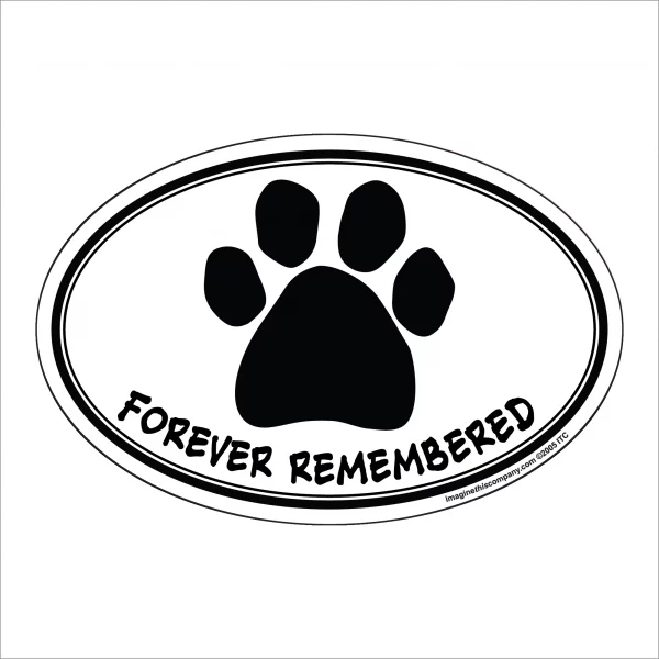Forever Remembered Oval Magnet