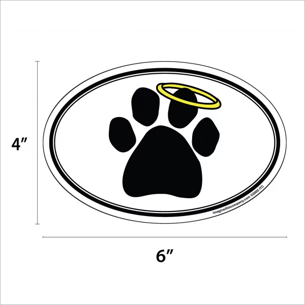 Halo Paw Oval Magnet - Image 2