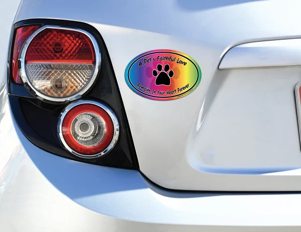 A Pets Faithful Love Oval Magnet - Image 3