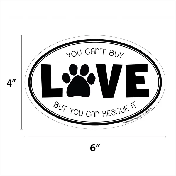 Cant Buy Love Oval Magnet - Image 2