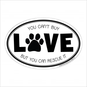 Cant Buy Love Oval Magnet