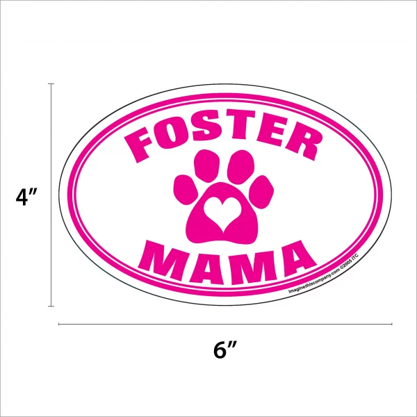 Foster Momma Oval Magnet - Image 2