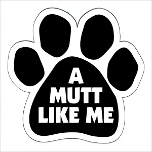 A Mutt Like Me Paw Magnet