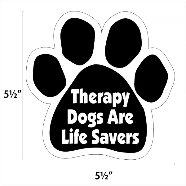 Therapy Dogs are Life Savers Paw Magnet - Image 2