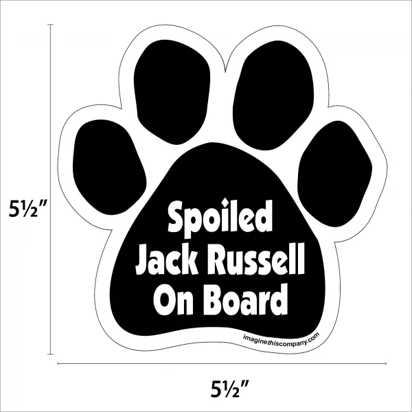 Spoiled Jack Russell On Board Paw Magnet - Image 2