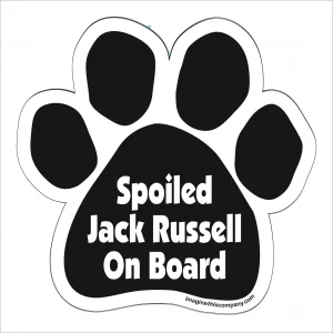 Spoiled Jack Russell On Board Paw Magnet