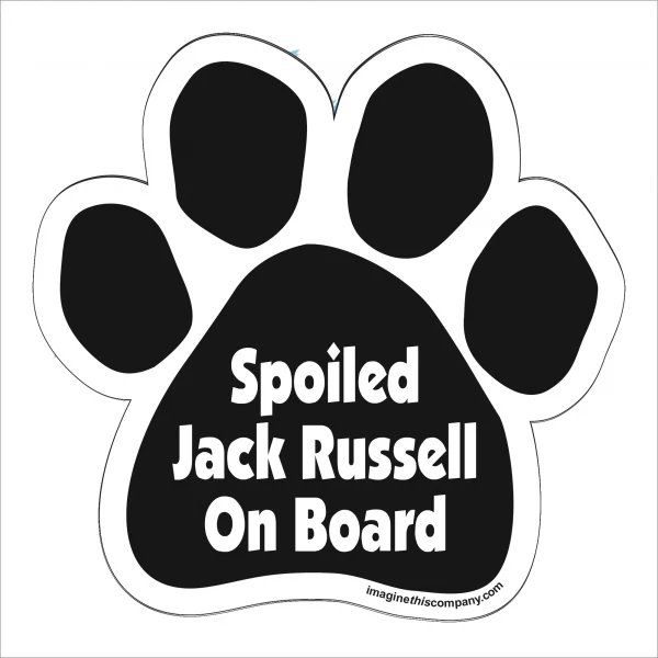 Spoiled Jack Russell On Board Paw Magnet