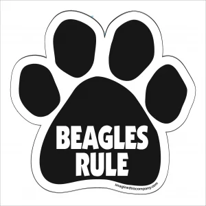 Beagles Rule Paw Magnet