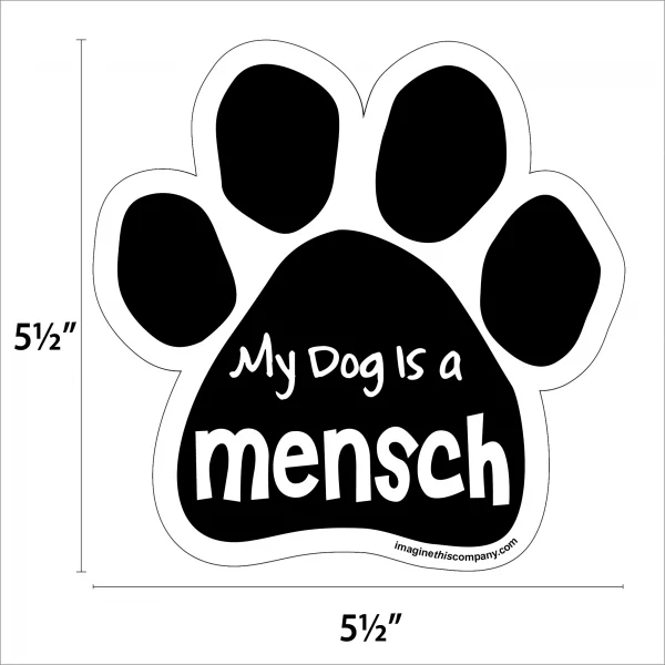 My Dog is a Mensch Paw Magnet - Image 2