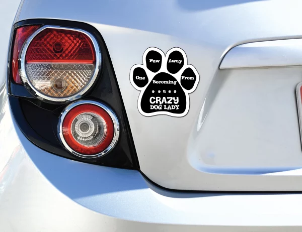 One Paw Away from Becoming a Crazy Dog Lady Paw Magnet - Image 3