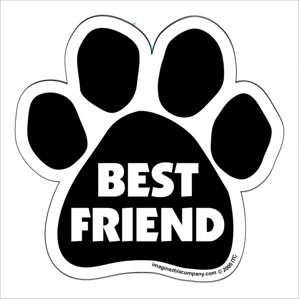 Best Friend Paw Magnet