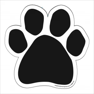Black Paw Magnet
