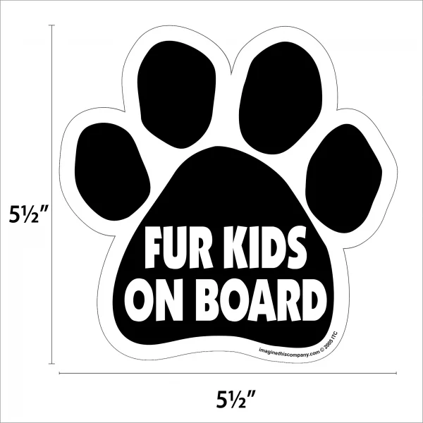 Fur Kids On Board Paw Magnet - Image 2