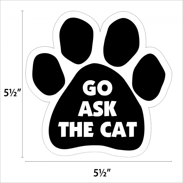 Go Ask the Cat Paw Magnet - Image 2