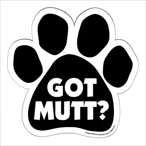 Got Mutt Paw Magnet