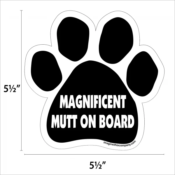Magnificent Mutt On Board Paw Magnet - Image 2