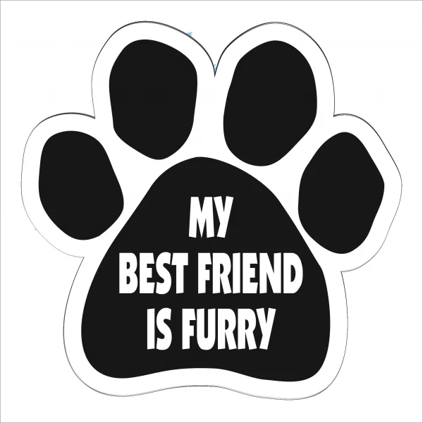 My best Friend is Furry Paw Magnet