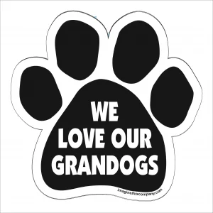 We Love our Grandogs Paw Magnet