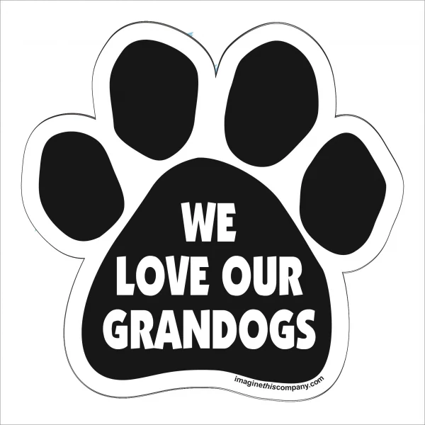 We Love our Grandogs Paw Magnet