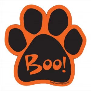 BOO! Halloween Paw Magnet