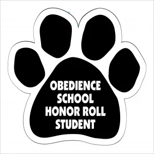 Obedience School Honor Roll Paw Magnet